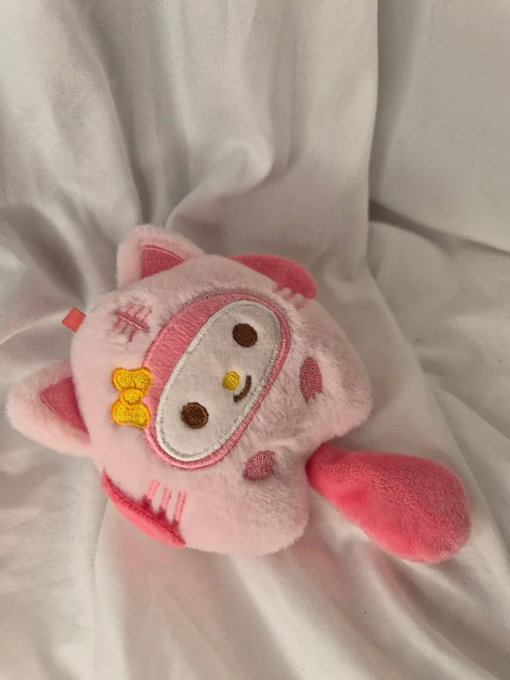 Sanrio My Melody Lucky Cat Plush Keychain Kawaii Mascot Stuffed Toy Blind Box